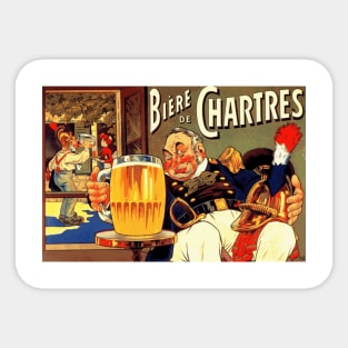 Biere de Chartres - Comical Advertising Art Design Sticker